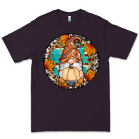 Plum fall gnomes round earrings Premium Tee - Artiststas
