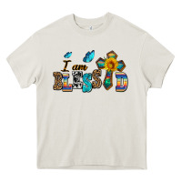 Cream ı am blessed Heavy Core Tee - AdoDesignShop