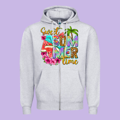 Sweet Summer Time Zipper Hoodie Designed By Nancycooperartshop