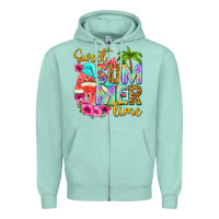 Seafoam sweet summer time Zipper Hoodie - NancyCooperArtShop