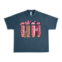 Midnight Navy valentine' day teacher school pencils Urban Heavy Tee - MaliasSmallBusiness
