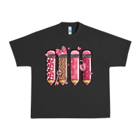 Pigment Black valentine' day teacher school pencils Urban Heavy Tee - MaliasSmallBusiness