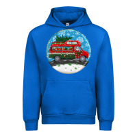 Cobalt santa claus with retro van  christmas ornament Urban Hoodie - BundleAndBundleShop