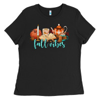 Black fall vibes Ladies Tee - AdoDesignShop