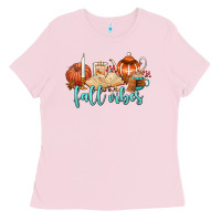Bubblegum Pink fall vibes Ladies Tee - AdoDesignShop