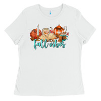White fall vibes Ladies Tee - AdoDesignShop