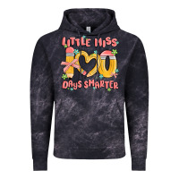 Cloud Black little miss 100 days smarter Vintage Hoodie - MaliasSmallBusiness