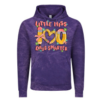 Little Miss 100 Days Smarter Vintage Hoodie | Teevron