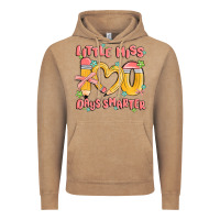 Vintage Coffee little miss 100 days smarter Vintage Hoodie - MaliasSmallBusiness