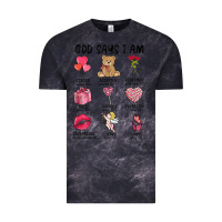 Cloud Black god says i am valentine's day Vintage Tee - MaliasSmallBusiness