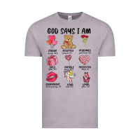 Vintage Zinc god says i am valentine's day Vintage Tee - MaliasSmallBusiness