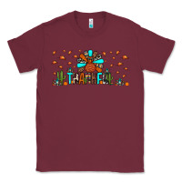 Burgundy thankful turkey Classic Tee - JahusDesignShop
