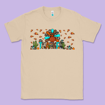 Thankful Turkey Classic Tee Designed By Jahusdesignshop