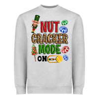 Heather Grey Nutcracker mode on Heavyweight Sweatshirt - NancyCooperArtShop