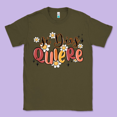 Si Dios Quiere Classic Tee Designed By Maliassmallbusiness