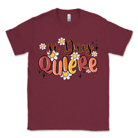 Burgundy si dios quiere Classic Tee - MaliasSmallBusiness
