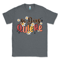 Charcoal Heather si dios quiere Classic Tee - MaliasSmallBusiness