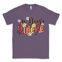 Lavender si dios quiere Classic Tee - MaliasSmallBusiness