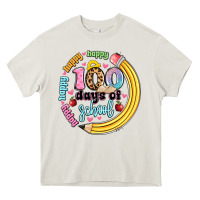 Happy 100 Days Of School Heavy Core Tee | Teevron