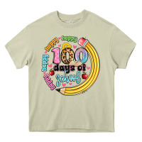 Mossy happy 100 days of school Heavy Core Tee - Artiststas