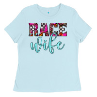 Baby Blue race wife Ladies Tee - JahusDesignShop