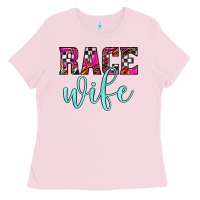 Bubblegum Pink race wife Ladies Tee - JahusDesignShop