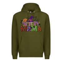 Army Green witchy mama Premium Hoodie - CowGirlArtShop