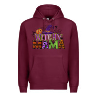 Burgundy witchy mama Premium Hoodie - CowGirlArtShop
