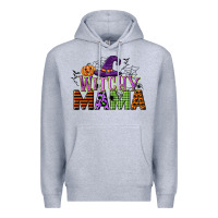 Heather Grey witchy mama Premium Hoodie - CowGirlArtShop