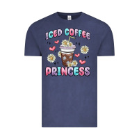Vintage Denim iced coffee princess Vintage Tee - MaliasSmallBusiness