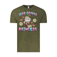 Vintage Olive iced coffee princess Vintage Tee - MaliasSmallBusiness