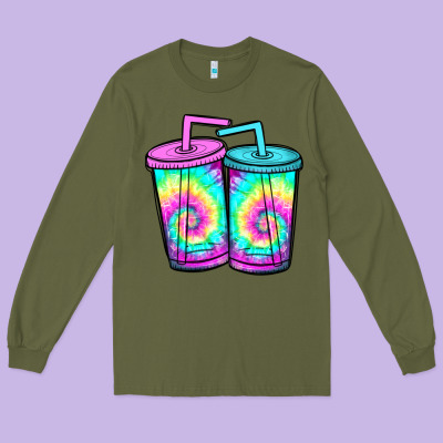 Tie Dye Loaded Tea Long Sleeve Tee Designed By Jahusdesignshop