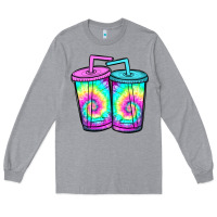 Heather Grey tie dye loaded tea Long Sleeve Tee - JahusDesignShop