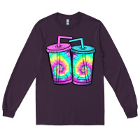 Plum tie dye loaded tea Long Sleeve Tee - JahusDesignShop