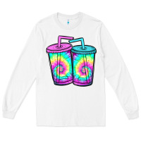 White tie dye loaded tea Long Sleeve Tee - JahusDesignShop