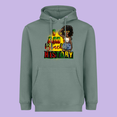 I Am Black History Juneteenth Heavyweight Hoodie Designed By Cowgirlartshop