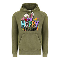 Vintage Olive one hoppy teacher Vintage Hoodie - MaliasSmallBusiness