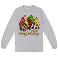 Moon Dust happy holidays with christmas tree Long Sleeve Tee - MaliasSmallBusiness