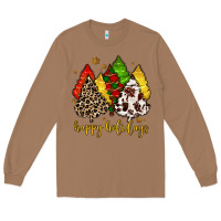 Toasted Coconut happy holidays with christmas tree Long Sleeve Tee - MaliasSmallBusiness