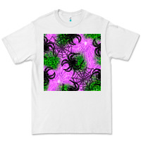 White halloween spider green leopard seamless pattern Premium Tee - BundleAndBundleShop