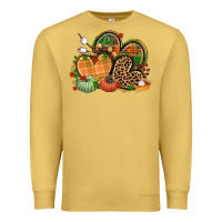 Antique Gold fall heart Premium Sweatshirt - CowGirlArtShop