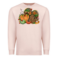 Pale Pink fall heart Premium Sweatshirt - CowGirlArtShop