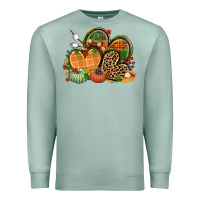 Seafoam fall heart Premium Sweatshirt - CowGirlArtShop