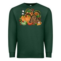 Sports Green fall heart Premium Sweatshirt - CowGirlArtShop