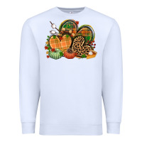 White fall heart Premium Sweatshirt - CowGirlArtShop