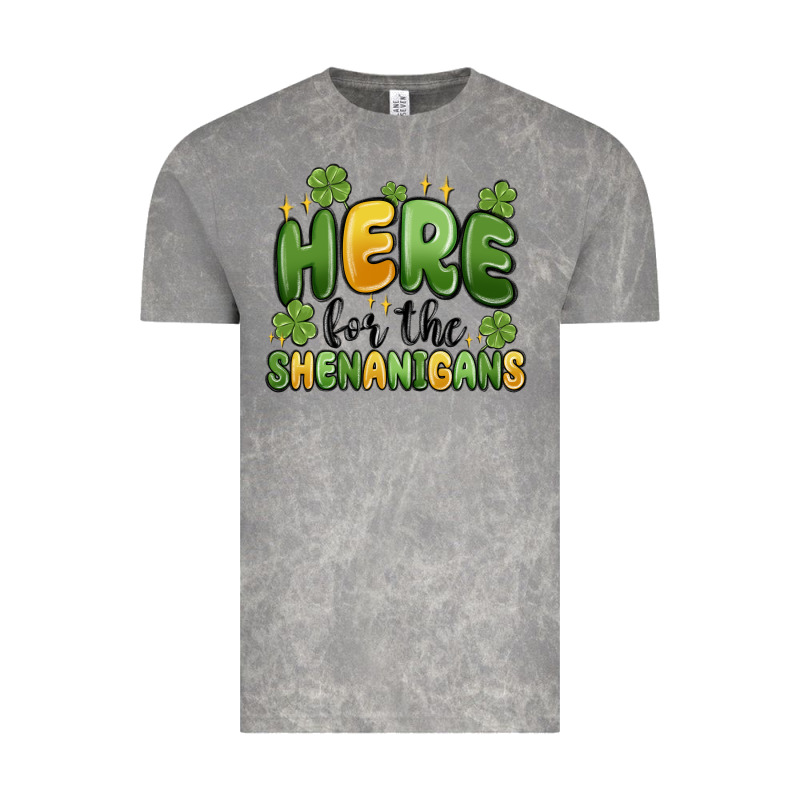 Here For The Shenanigans Vintage Tee by MaliasSmallBusiness | Teevron