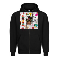 Black afro teacher life Zipper Hoodie - NancyCooperArtShop