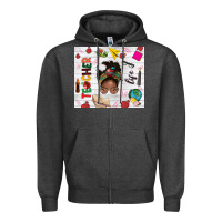 Charcoal Heather afro teacher life Zipper Hoodie - NancyCooperArtShop