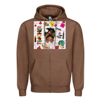 Chestnut afro teacher life Zipper Hoodie - NancyCooperArtShop