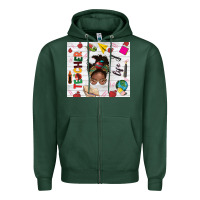 Sports Green afro teacher life Zipper Hoodie - NancyCooperArtShop